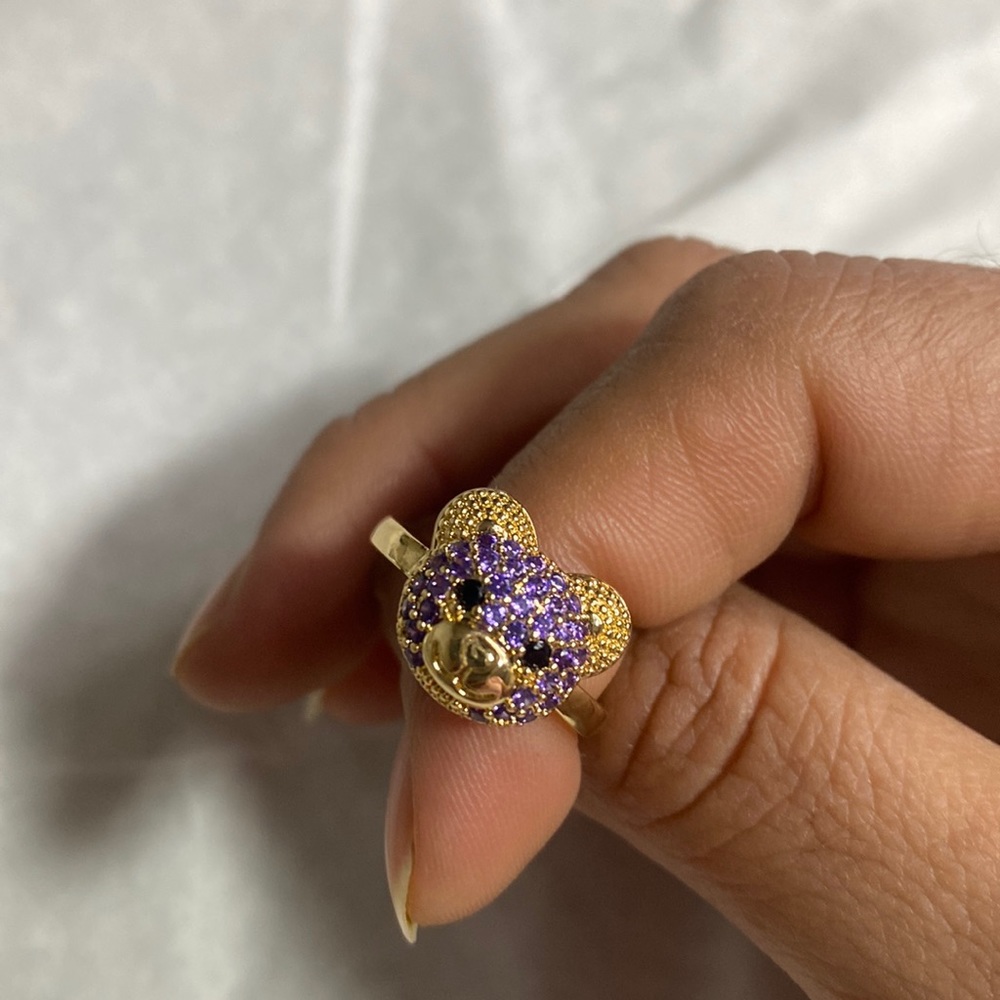 Laminate gold, bear ring